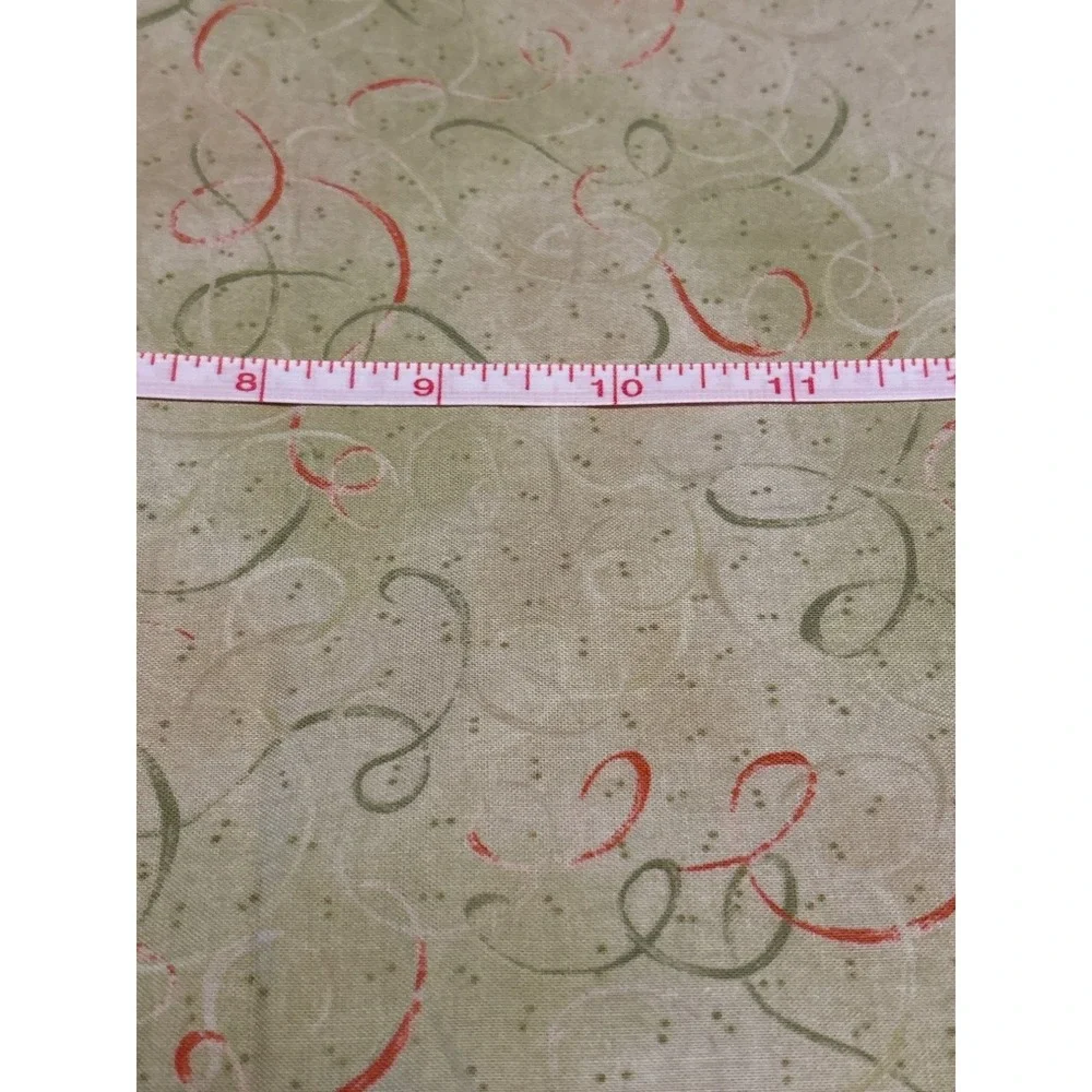 12 Days Of Christmas Benartex Fabric‎ 40x42 Inches Green & Red Confetti Cotton